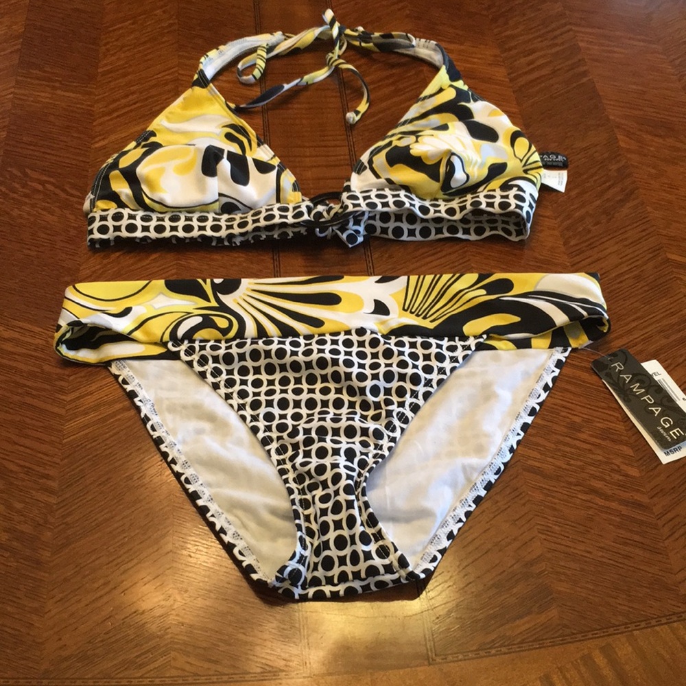 Rampage Swimsuit Bikini NWT Sz L